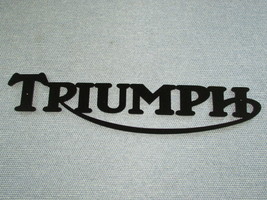 Triumph Motorcycle Black Swooping R Sign - £15.88 GBP