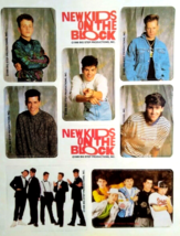 New Kids On The Block Band Stickers 1989 Pop Music Donnie Wahlberg Jorda... - $10.52