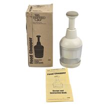 Pampered Chef #2585 HAND FOOD CHOPPER w/Stainless Steel Blades - $16.82