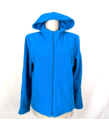 NY Jeans Blue Fleece Full-Zip Hoodie Jacket Womens size S - £9.45 GBP