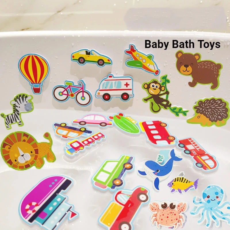 Children Bathroom Stickers Toys Baby Bath Toy Educational Kids Cognitive Puzzles - £7.89 GBP+