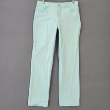 Bandolino Women Jeans Size 8 Blue Aqua Preppy Mandie Straight Classic Midrise - £11.26 GBP