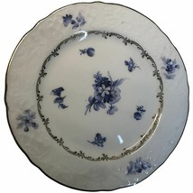 Vintage Schumann Bavaria US Zone, BLUE FLOWER w GOLD TRIM Small Plate - ... - $9.99
