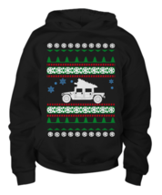 Hummer H1 Ugly Christmas Sweater  - Youth Hoodie - £26.86 GBP