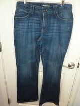 Eddie Bauer Women&#39;s Size 14 Blue Bootcut Med Wash Stretch Jeans Adjustab... - £13.32 GBP