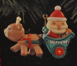 Hallmark - Nephew - Santa in Sled - Classic Ornaments 1994 - £9.06 GBP