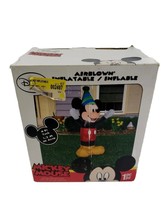 4ft Happy Birthday Mickey Mouse AirBlown Inflatable Party Blow-Up Yard D... - $29.68