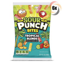 6x Bags Sour Punch Bites Tropical Blends Gummy Candy | 5oz | Fast Shipping - £16.65 GBP