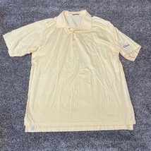 Peter Millar Shirt Mens XL Titlest Yellow Polo Short Sleeve Golf Embroid... - £21.89 GBP