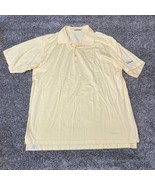 Peter Millar Shirt Mens XL Titlest Yellow Polo Short Sleeve Golf Embroid... - £22.21 GBP