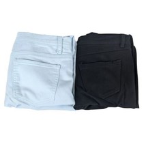 Stretchy Capri Pants Womens Size 6 &amp; 30 Inch Waist Light Blue Black Forever 21 - £20.78 GBP