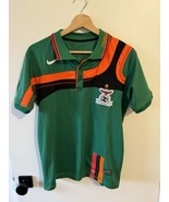 MENS Medium Green Football Association of Zambia Soccer Nike Jersey - $46.97 CAD