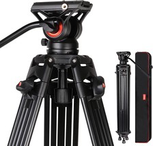 Video Tripod: Coman Kx3636 74-Inch Professional Heavy-Duty Aluminum Tripod With - £131.06 GBP