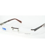 MEN BI7663 12 WALNUT BROWN EYEGLASSES GLASSES METAL RIMLESS 7663 54-18-1... - €48,89 EUR