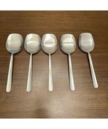 Wessco Lot 5 Stainless Steel Spoons 8.5&quot; American Airlines? 73SPO43AA Model - $31.99