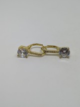 Gold Plated Sterling Silver 925 CZ Earrings - £11.94 GBP