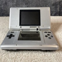 Nintendo DS Console For Parts Repair Cracked Hinge NTR-001 Titanium Silver - $12.99