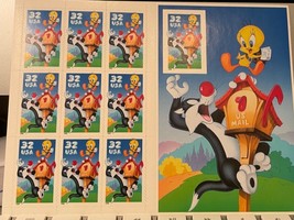 Looney Tunes Tweety Bird And Sylvester Ten 32 Cent Stamps - £9.75 GBP