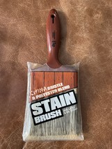 New Vintage China Bristle &amp; Polyester Blend Stain Brush 4” For Latex &amp; O... - $19.89