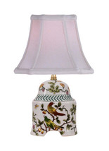 Song bird Porcelain Square Jar Lamp 14&quot; - £110.78 GBP