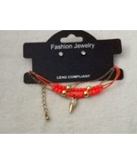 Bracelet &amp; Earring Jewelry Set - Orange Airplane  - $9.46 CAD