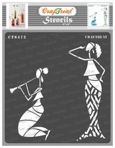 Music and Tribal Inspired Stencils for Painting on Fabric, Wood, Canvas, Paper, - $19.79