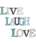 Rustic Live Laugh Love Wall Decor Sign Decorative Wooden Block Letters W... - $57.96
