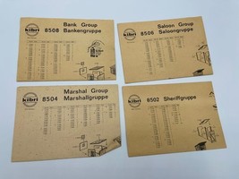 Kibri West Germany 4 Model Train Building Instructions Lot Bank Saloon M... - $8.00