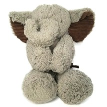 Lambs &amp; Ivy Plush Elephant 13&#39;&#39; Animal Soft Eyes Plush Toy Baby Grey Brown - £12.71 GBP