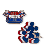 Mickey Mouse Disney Pins: Americana Red White and Blue Silhouette - $34.23 CAD