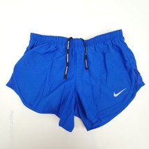 Nike DRI-FIT Women&#39;s Tempo Running Brief Lined Shorts Blue Size Small - £18.63 GBP