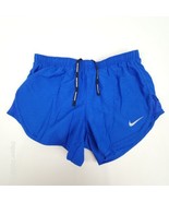 Nike DRI-FIT Women&#39;s Tempo Running Brief Lined Shorts Blue Size Small - £18.67 GBP