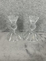 Set Of 2 Vintage Ballerina Candlesticks Candle Holders 4&quot; Tall 24% Lead ... - £12.58 GBP