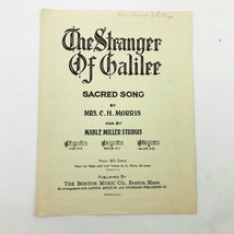 The Stranger of Galilee Sacred Song Vintage Sheet Music 1935 - £11.64 GBP