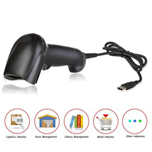 Usb Barcode Scanner Wired Laser 1D Bar Code Reader With Automatic Scan P... - £35.97 GBP