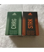 Adidas STRK &amp; CHRG For Him Eau De Toilette Natural Sprays 1.0 fl oz each... - £18.51 GBP