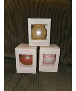 3 Vintage Hallmark Ornaments for Grandparents Christmas Glass Ball W/ Boxes - £19.01 GBP