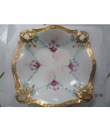 JEAN POUYAT, Limoges, France, c1910s French Roses square bowl [^^^] - €106,18 EUR