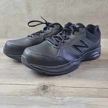 New Balance 411 Comfort Ride Black Walking Shoes Mens Sz 8.5 4E Extra Wide - £23.79 GBP