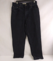 L.L. Bean Classic Fit Midnight Black Low Rise Straight Leg Jeans Size 12 - £13.78 GBP