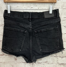 Everlane Denim Shorts Womens 28 The Way High Jean Black Distressed Wash ... - £28.14 GBP