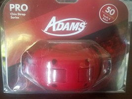 Adams Football Pro 50 Youth/Adult Chinstrap Red-New-SHIPS N 24 HOURS - £46.61 GBP