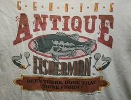 Vintage 1994 Laid Back Ent Inc Genuine Antique Fisherman SS T-Shirt Size XL - $45.53