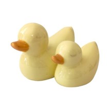 Baby Duck Ducklings Ceramic Figure Vintage Spring Easter Kitschy Handpai... - $12.86