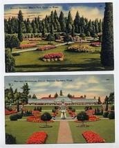 2 Duncan Gardens Spokane Washington Linen Postcards - $9.90