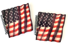 2 American Flag Themed Spiral Notebooks Small 5 x 5 inches New Homeschool - $5.94