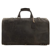 Vintage Crazy Horse leather men travel bags big luggage &amp; bags Large duffle bags - £187.12 GBP
