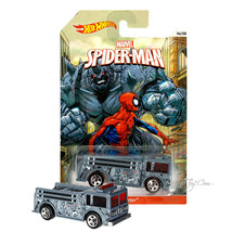 Year 2013 Hot Wheels Marvel Spider-Man 1:64 Die Cast Car 6/8 Rhino FIRE-... - £15.72 GBP