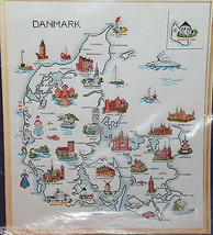 Oehlenschlager Design Billede Danmark Denmark USED Pattern Only 23.5&quot; x 27.5&quot; - £36.32 GBP