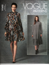 Vogue V1652 Misses 14 to 22 Loose Fit Pullover Dress Easy  UNCUT Sewing Pattern - $22.21